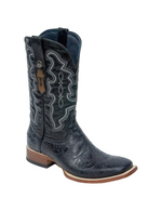 Classic Black Square Toe Hand Tooled TM201708 Tanner Mark - Colt Boots and Western Wear