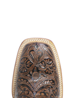 Classic Brown Square Hand Tooled TM201707 Tanner Mark - Colt Boots and Western Wear