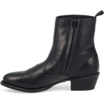 Black Fletcher Zipper R Medium Round Toe Boots 62070 Laredo - Colt Boots and Western Wear