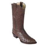 GENUINE BROWN OSTRICH H99 JTOE LOS ALTOS 990307 - Colt Boots and Western Wear