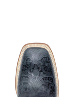 Classic Black Square Toe Hand Tooled TM201708 Tanner Mark - Colt Boots and Western Wear