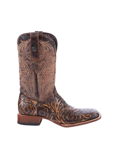 Jungle Brown Handtool Print Square Toe TM205566 Tanner Mark - Colt Boots and Western Wear