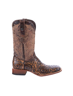 Jungle Brown Handtool Print Square Toe TM205566 Tanner Mark