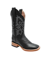 Ladies Black Square Toe White Diamond 506 - Colt Boots and Western Wear