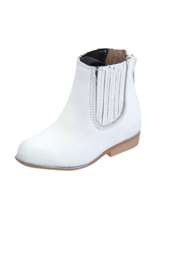 Kids White Boot/Botin Charro White Diamond 352 - Colt Boots and Western Wear