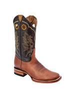 Mens Honey Wide Square Toe White Diamond 278 - Colt Boots and Western Wear