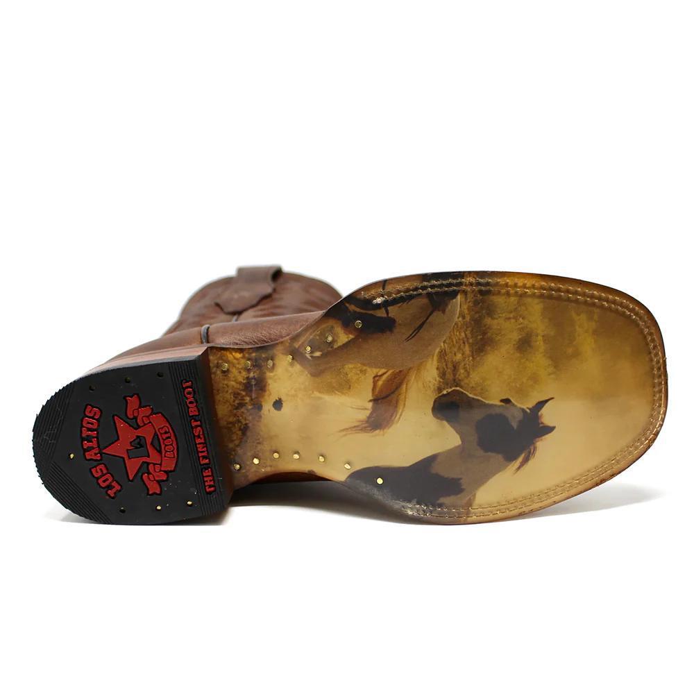 MENS WALNUT WIDE SQUARE TOE H828 LOS ALTOS 8289940 - Colt Boots and Western Wear