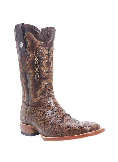 Classic Brown Square Hand Tooled TM201707 Tanner Mark - Colt Boots and Western Wear