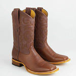 MENS BROWN BULLSHOLDER WIDESQUARE TOE H828 LOS ALTOS 8283107 - Colt Boots and Western Wear