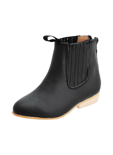 Kids Black Boot/Botin Charro White Diamond 353 - Colt Boots and Western Wear