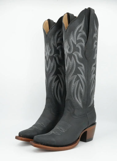 LADIES BLACK SNIP TOE TALL SHAFT H381 LOS ALTOS 3815005 - Colt Boots and Western Wear