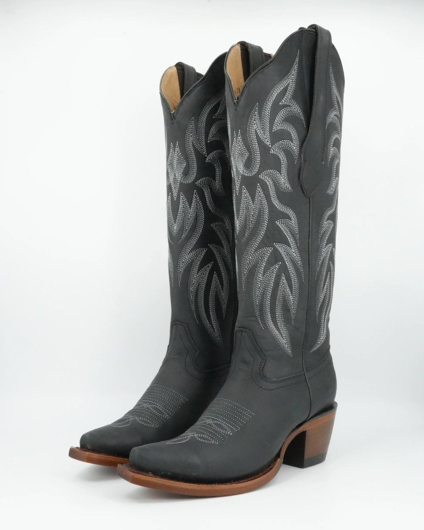 LADIES BLACK SNIP TOE TALL SHAFT H381 LOS ALTOS 3815005 - Colt Boots and Western Wear