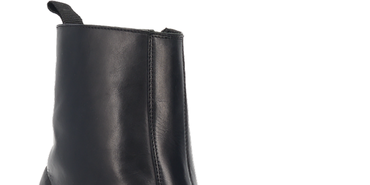 Black Fletcher Zipper R Medium Round Toe Boots 62070 Laredo 