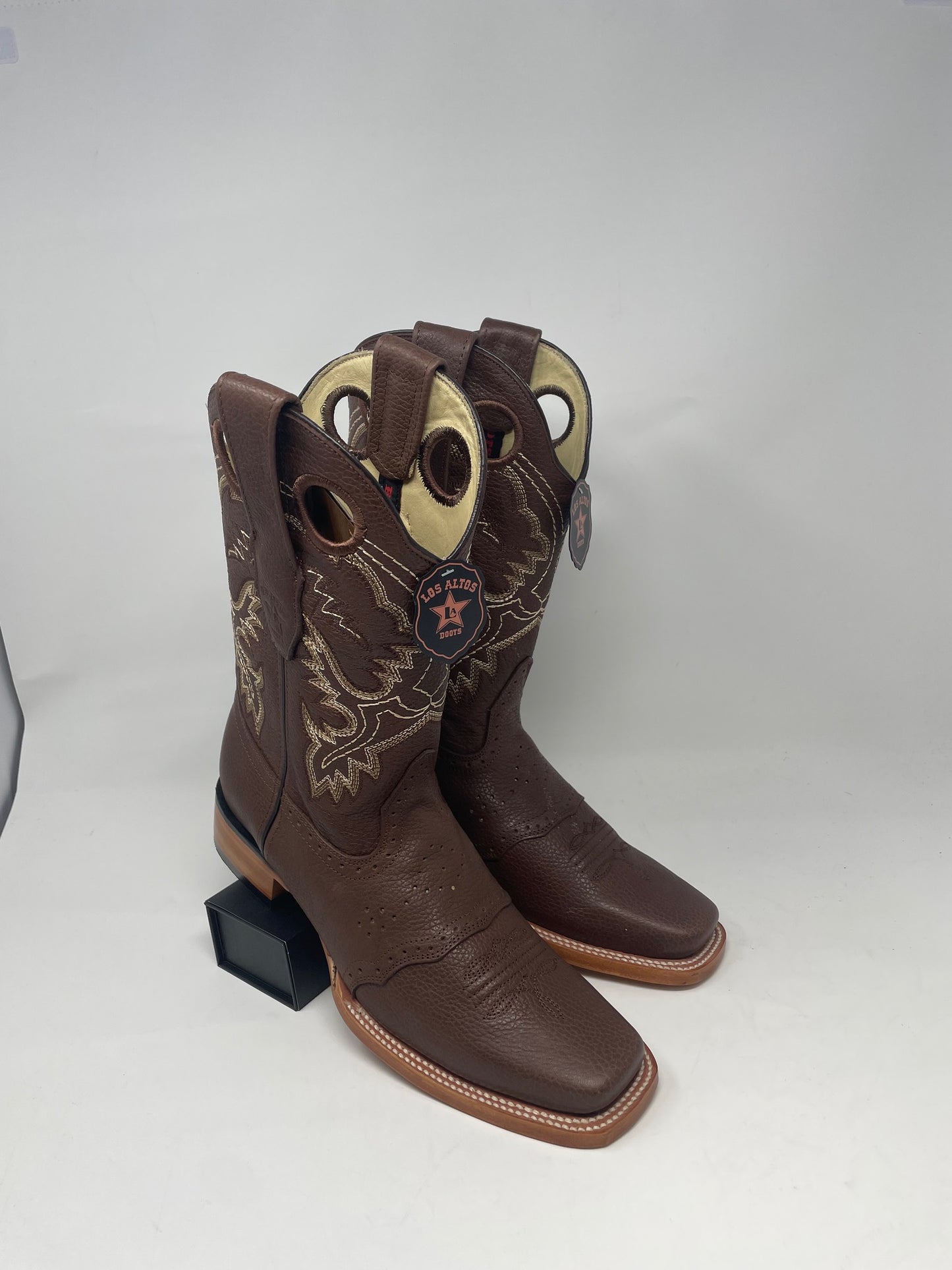 Brown Grisly Rodeo Square Toe Los Altos Boots - Colt Boots and Western Wear