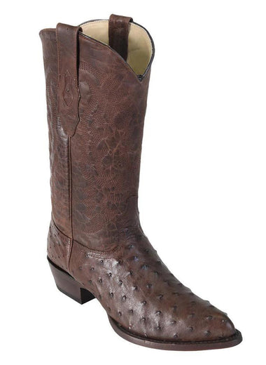 GENUINE BROWN OSTRICH H99 JTOE LOS ALTOS 990307 - Colt Boots and Western Wear