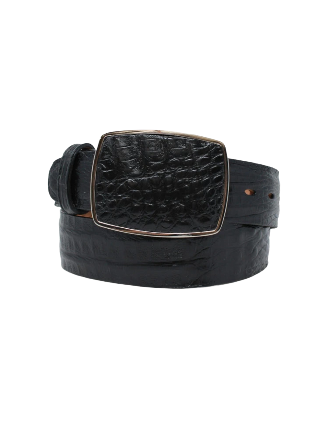 Black Genuine Caiman Belly Belt C11P8205 Los Altos - Colt Boots and Western Wear