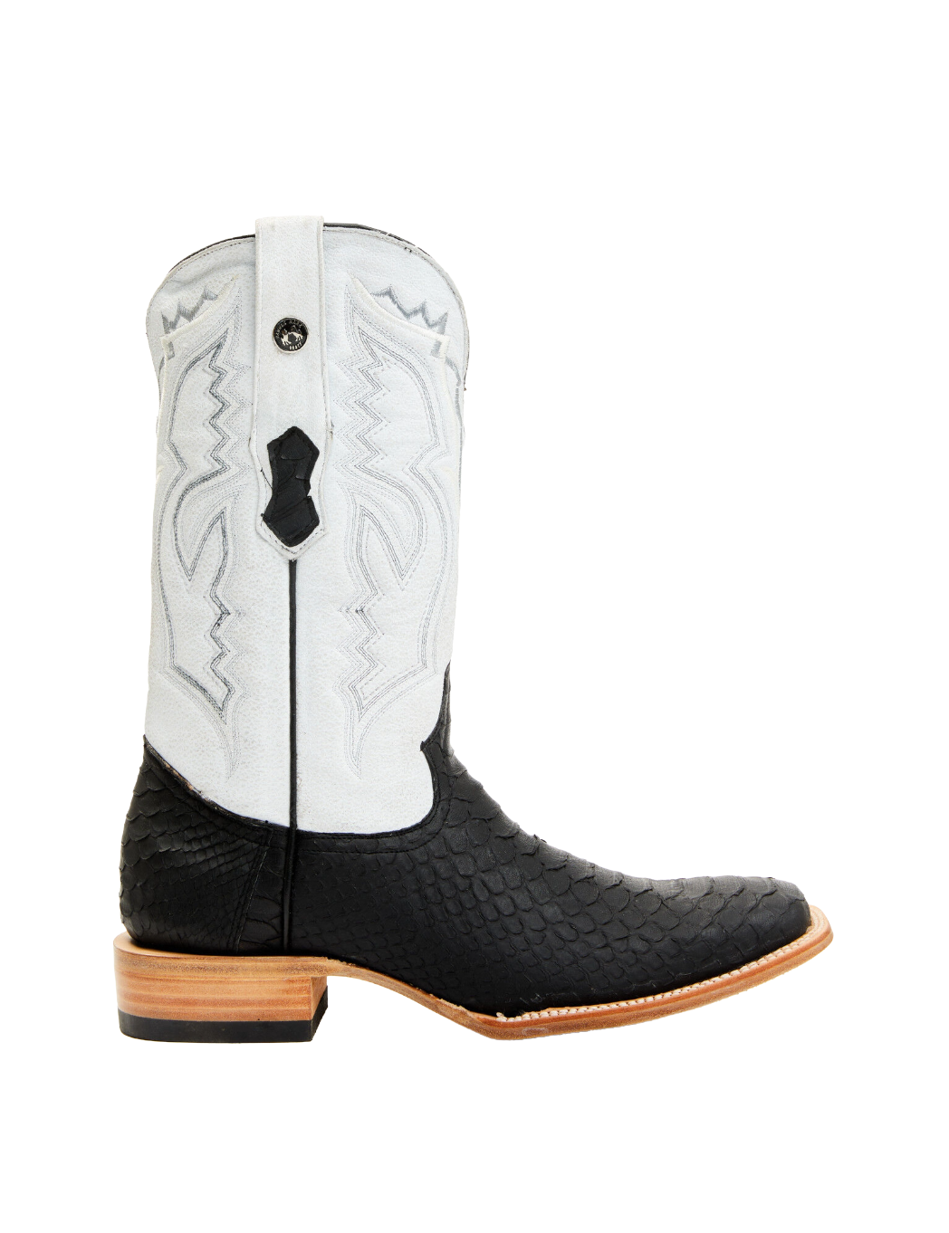 Genuine Python Matte Black Wide Square Toe TMX208021 Tanner Mark - Colt Boots and Western Wear