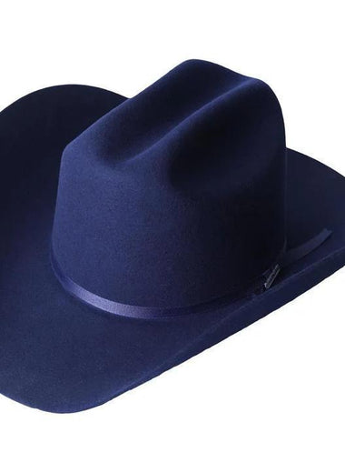 Serratelli Navy Blue 6X Felt Cowboy Hat - Colt Boots and Western Wear