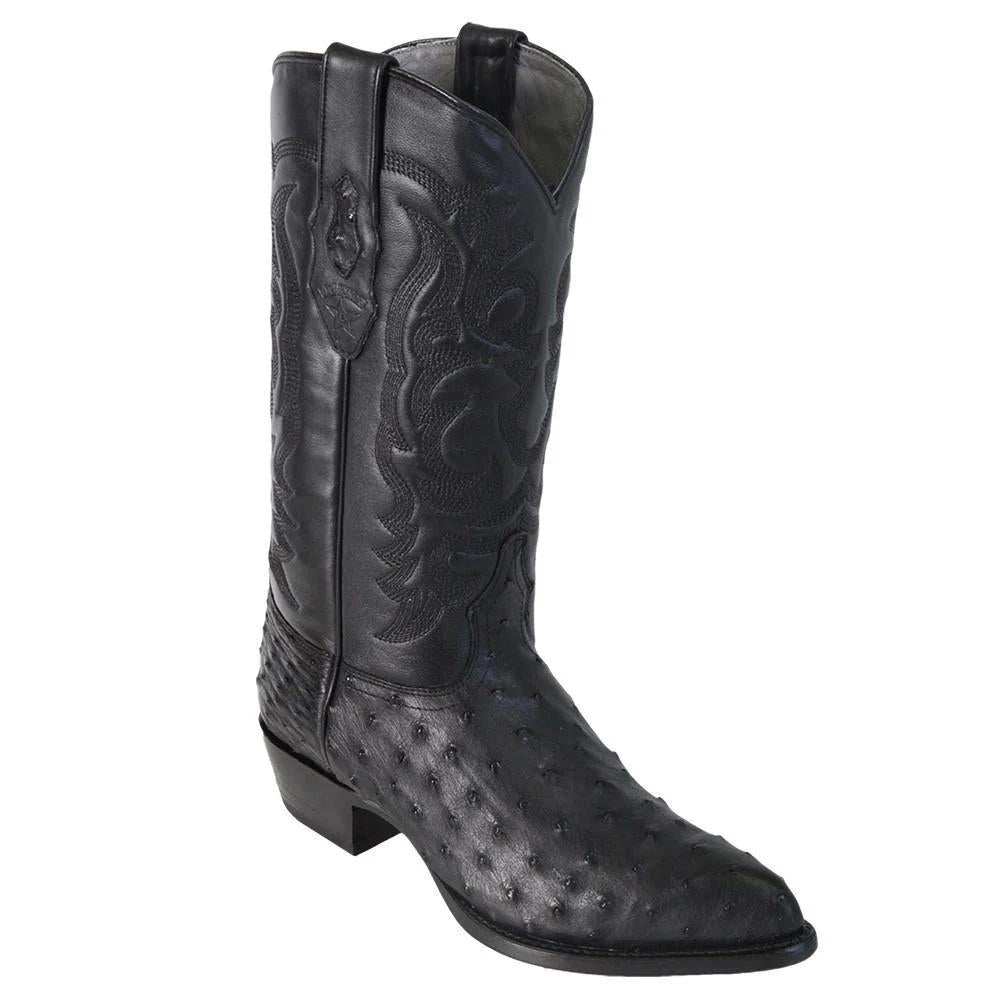 GENUINE BLACK OSTRICH H99 JTOE LOS ALTOS 990305 - Colt Boots and Western Wear