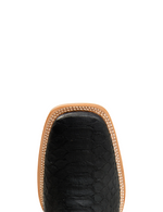 Genuine Python Matte Black Wide Square Toe TMX208021 Tanner Mark - Colt Boots and Western Wear