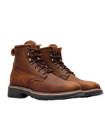 Crazy Brown Rancher Grit 6" Square Toe Lacer BA671/BAT671 Bonanza - Colt Boots and Western Wear