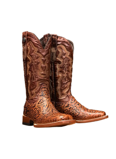 Women's Classic Cognac Hand Tooled TML201760 Tanner Mark